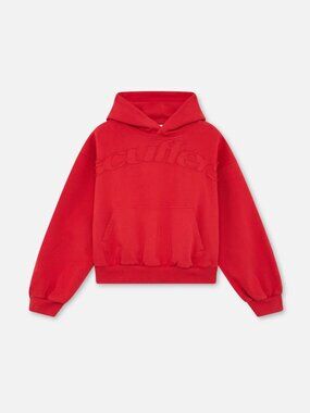 Scuffers Raw Red Midweight Relaxed Cotton Fleece Hoodie - Size XS (NWT)